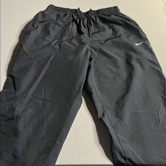 Nike Black Open Zip Ankle Nylon Jogger Size Small - Picture 3 of 10